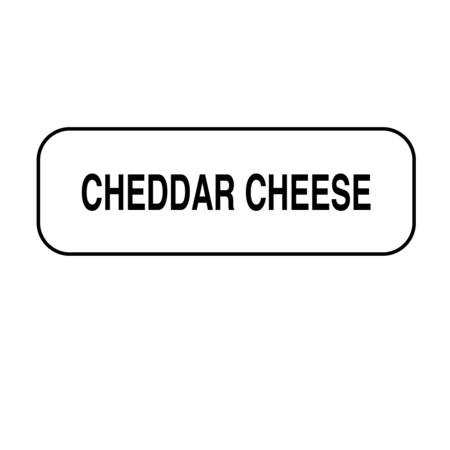 Cheddar Cheese Label 1/2 X 1-1/2